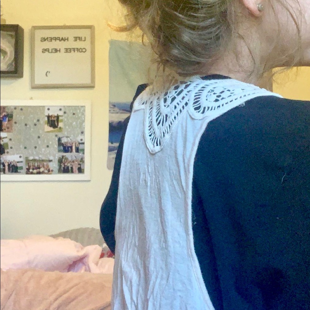 White cardigan